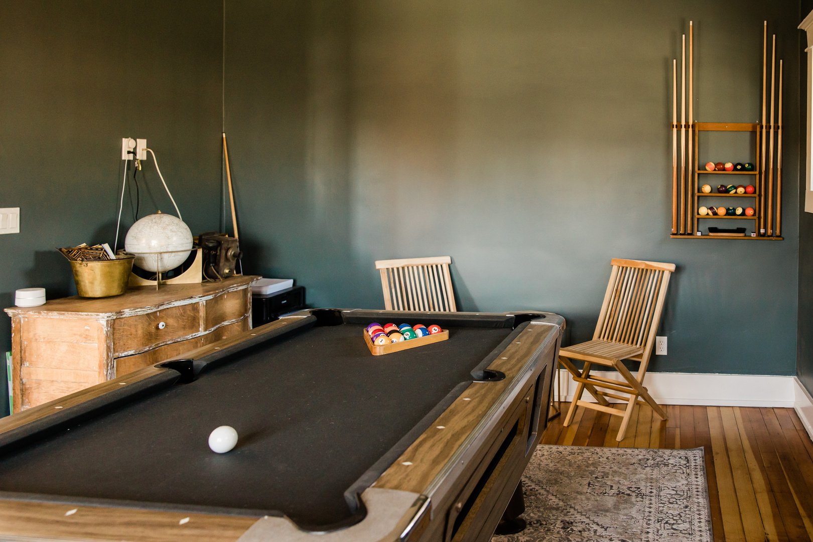 Pool Table in the Game Room